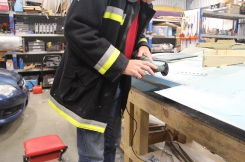 Cutting Aileron hinge slots