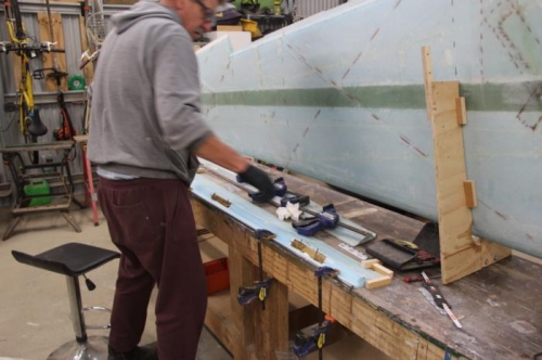 Clamping up the counterweight