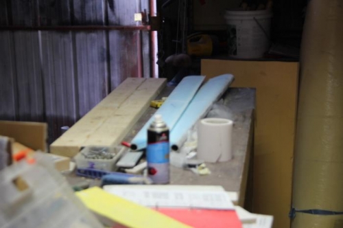 Studs screwes to bench