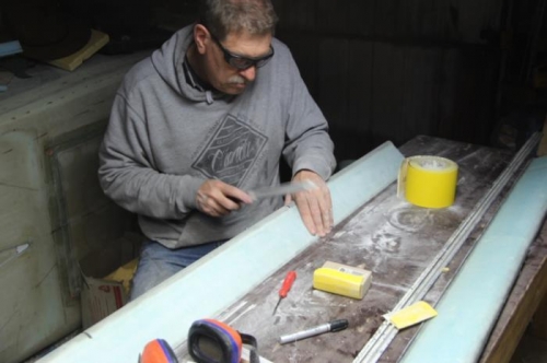 Opening up the hinge slots