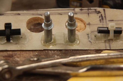 Installed with urethane glue