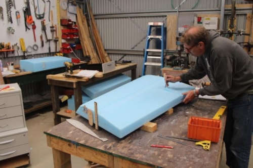 Cutting a block out at the end of the aileron