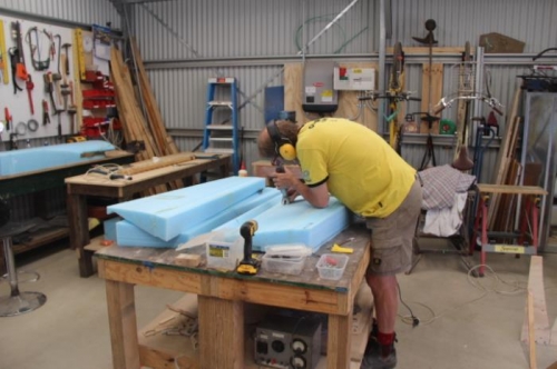 Trimming the glue lines