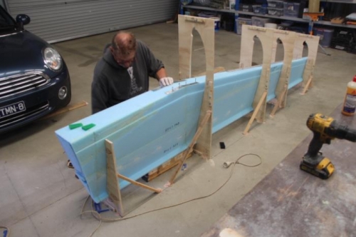 All glued up, trying to keep them in alignment