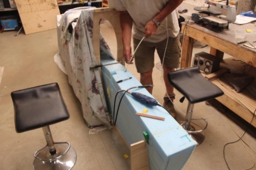 Feeding in some nylon tubing