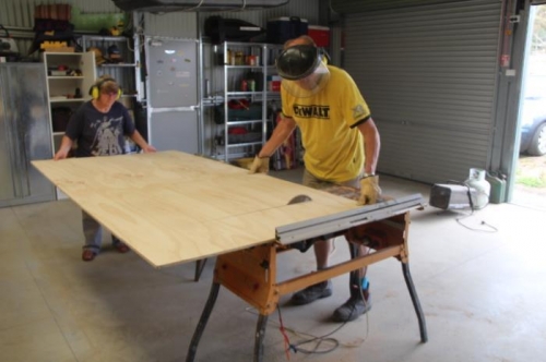 Cutting a whole sheet into 14