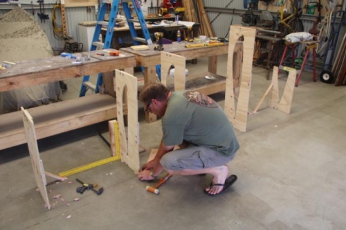 Re-jigging jig #2, seemed vertical, but didn't line up with the others.