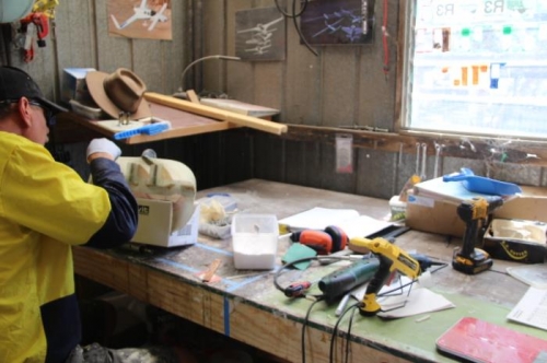 Filling up gaps with flox.