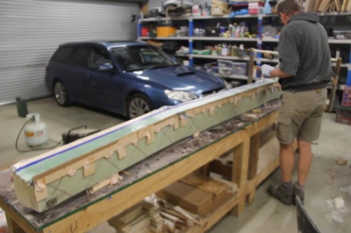 Wetting out the last few layers