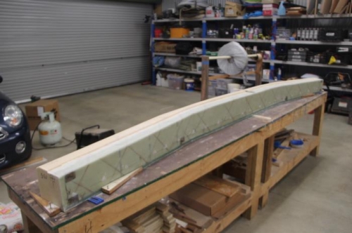 Setting up for bottom spar cap