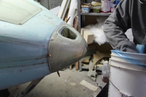 It has been there before, but it is stuck on now. I'm looking for the cleco that fell into the bin...