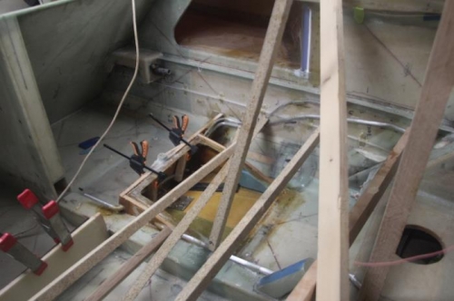 Another view before I remove the sticks.