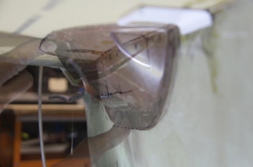 Feed inside the blister.