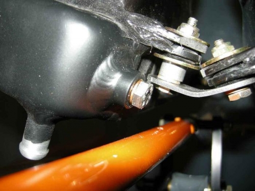 Note add. distance to have enough room for steering rod