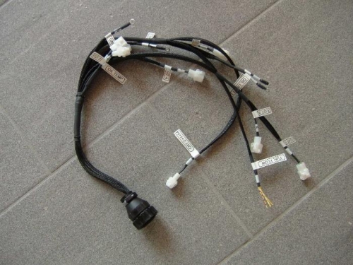 Engine cable with tags