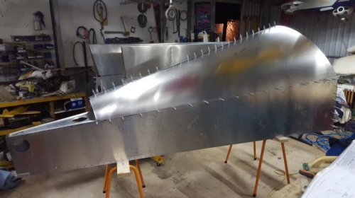 Another view of fuselage taking shape.