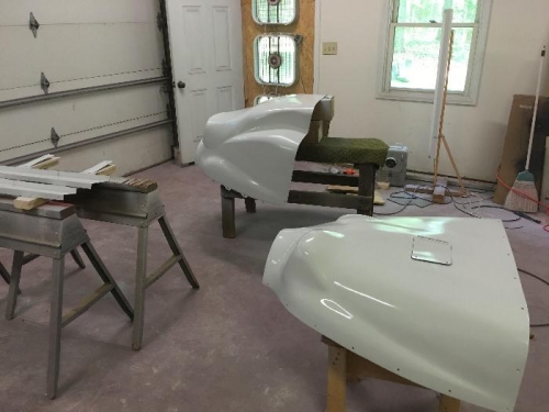 Cowlings painted white