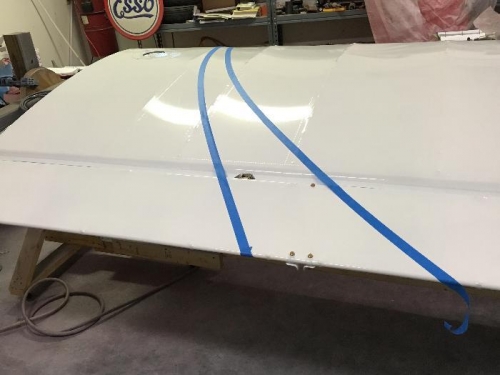 Prepping wing for stripes