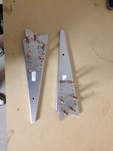 Right & Left Aileron Drive Ribs updrilled and ready to rivet.