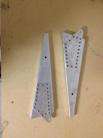 Right & Left Aileron Drive Ribs Riveted.
