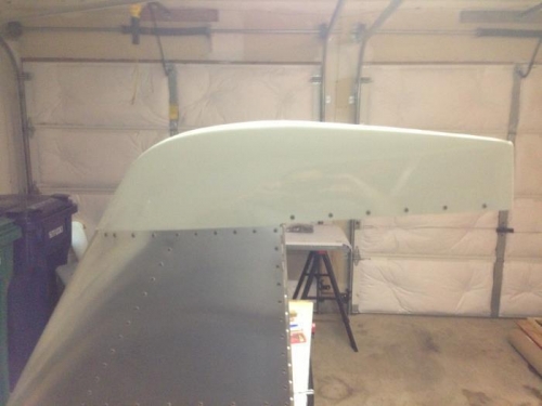 Tail tip to Vertical Stab Riveted.