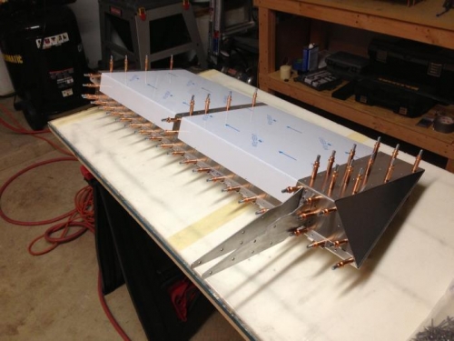 Aileron Assembly Updrilled & Deburred-Ready for Rivets.