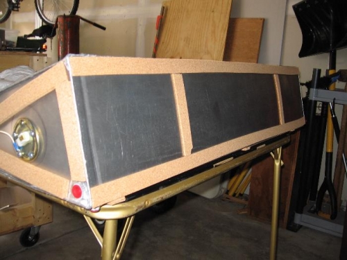 cork strips on fuel tank