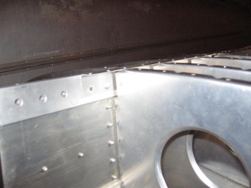 1 solid rivet drilled and punched