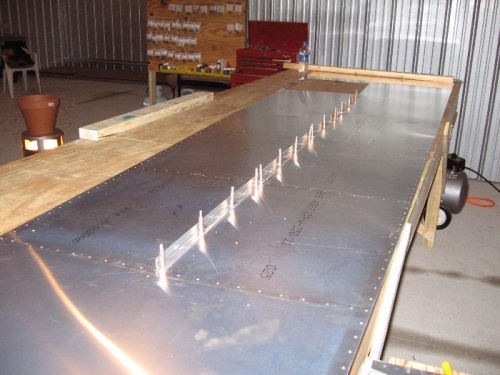 Top rear skin w/ L Angles