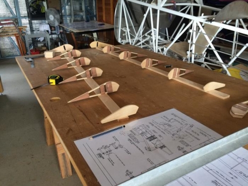 Parts for upper ailerons