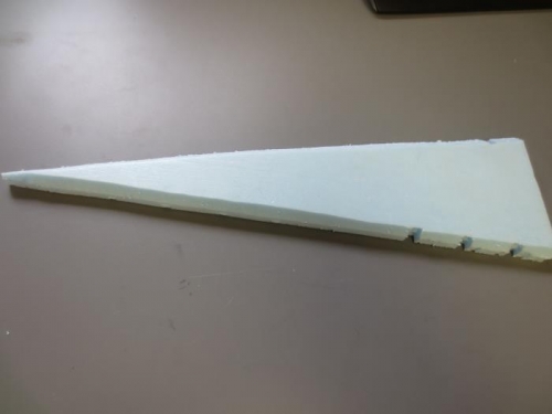 Foam cut right wing tip