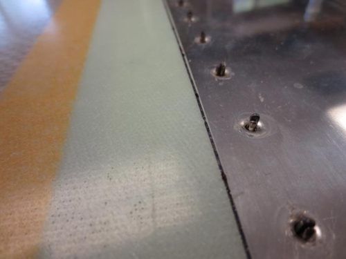 Marked 3 inches on cowl