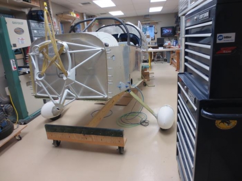 Aircraft back on gear