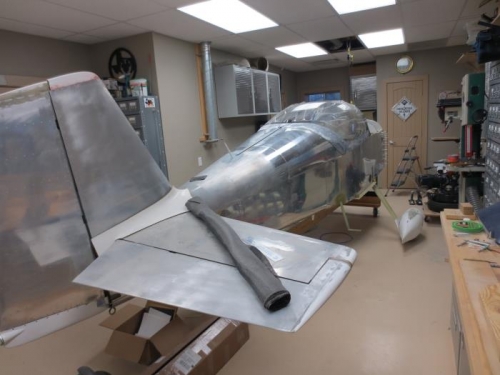 Rear view of aircraft