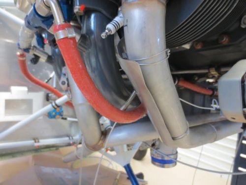 Heat shield on #1 exhaust