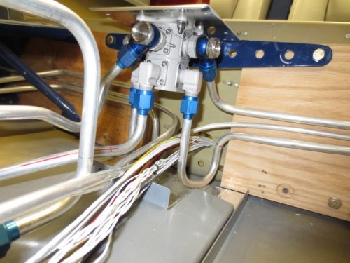 Front side of wing spar