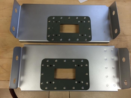 Wing light with LED adapter bracket rivet complete