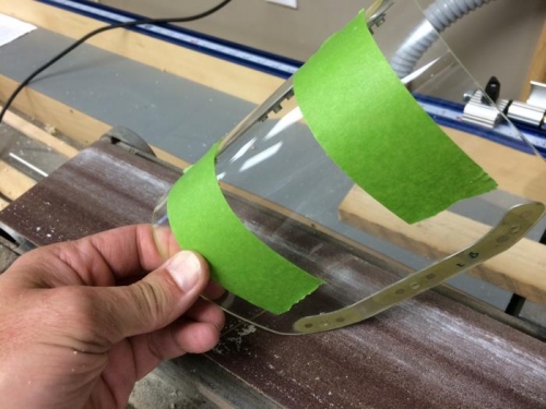 Landing light lens final shaping