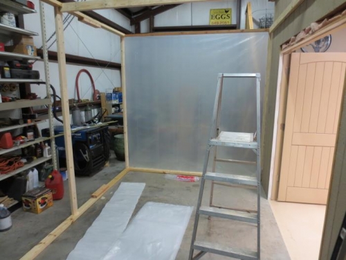 Some plastic installed