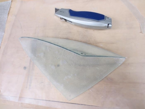 Fiberglass trimmed