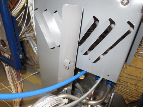 Top view of heat shield