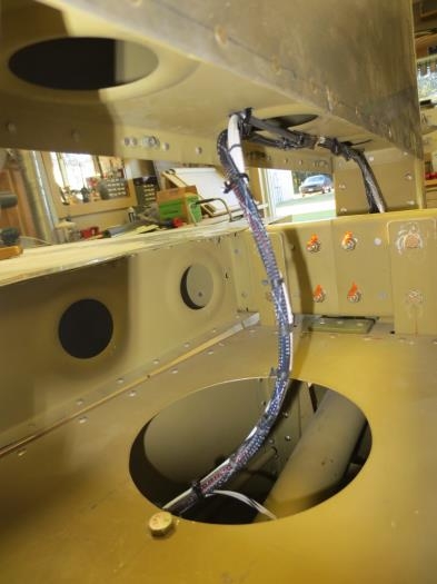 Wiring harness in empennage