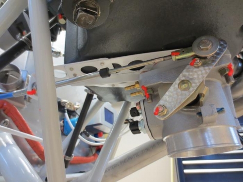 Throttle cable at throttle body