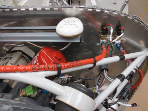 Oil line connected to sensor