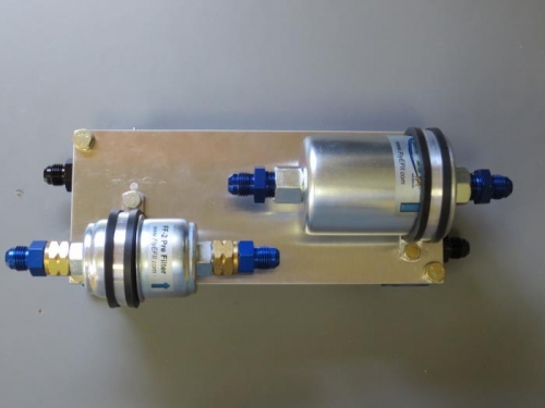 Fuel filters top view