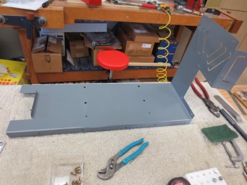 Fuel console painted