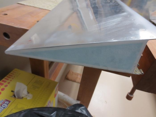 Flap edge sanded down