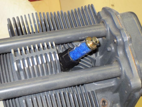 Replaced desiccant in spark plug dehydrator