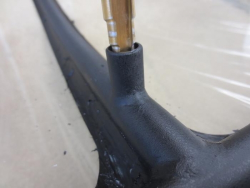 Drilling the canopy latch hole