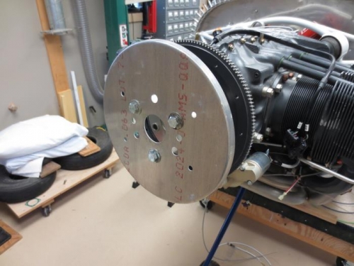 Installed spinner backplate